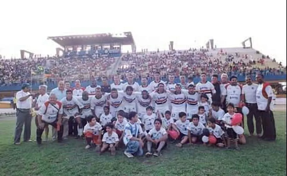 Elenco do São José responsável pela goleada de 17x2 no Santos-AP