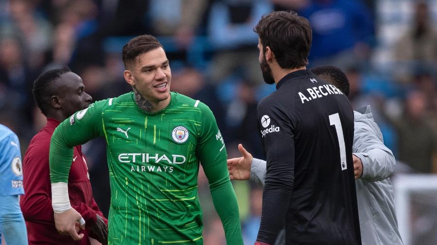 Ederson e Alisson, goleiros conhecidos por sua qualidade com os pés